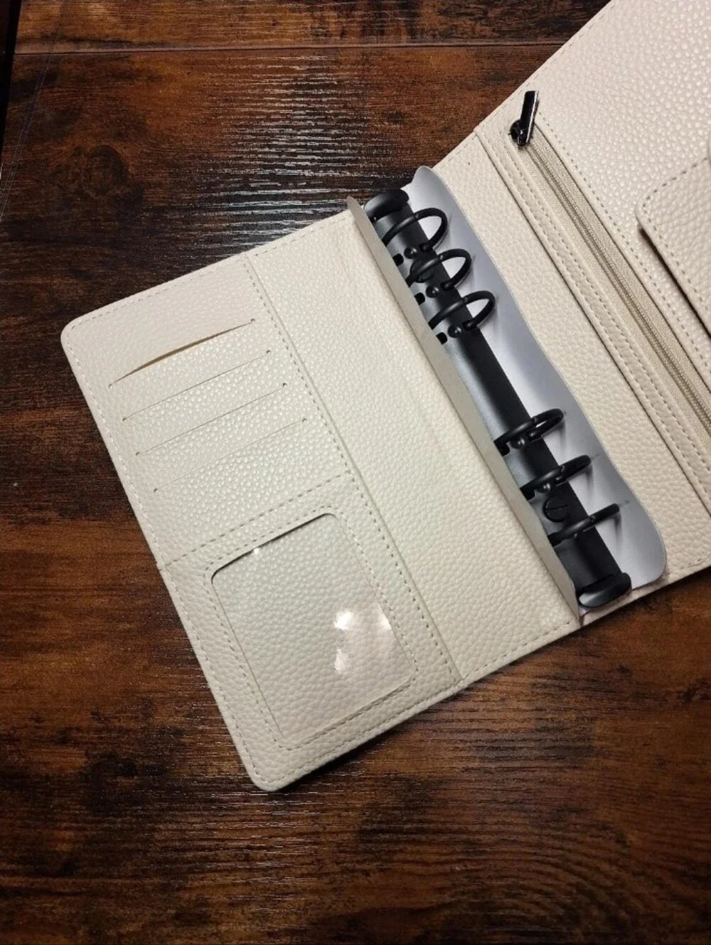 Cream A6 Cash Wallet with Black Rings, Navy Cash Wallet, A6 Budget Binder